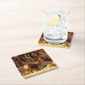 オオシカBull スクエアペーパーコースター (インサイチュ)