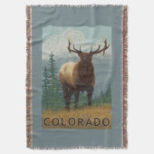 オオシカSceneColorado スローブランケット (正面縦)