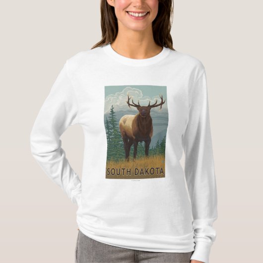 オオシカSceneSouthダコタ Tシャツ (正面)