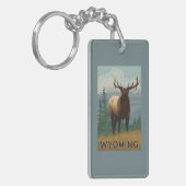 オオシカSceneWyoming キーホルダー (正面左)