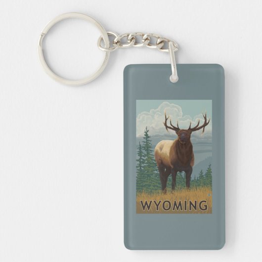 オオシカSceneWyoming キーホルダー (正面)