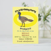 オオスリハクチョウの漫画イラスト 招待状 (スタンド正面)