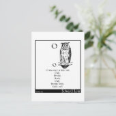 オオズはかつて小さなフクロウだった ポストカード (スタンド正面)