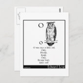 オオズはかつて小さなフクロウだった ポストカード (正面/裏面)