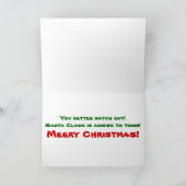 オオタカか。 サンタ! ワシか。 -季節のごあいさつ シーズンカード (内部)