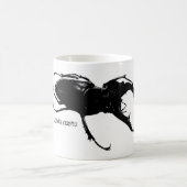 オオタカアブラムシルカヌスデザイン コーヒーマグカップ (中央)