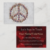 オオタマオシコガネのピースサイン 名刺 (正面/裏面)