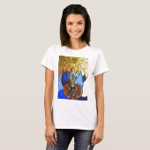 オオタマオシコガネの青はすAtenのエジプトのティー Tシャツ (正面フル)