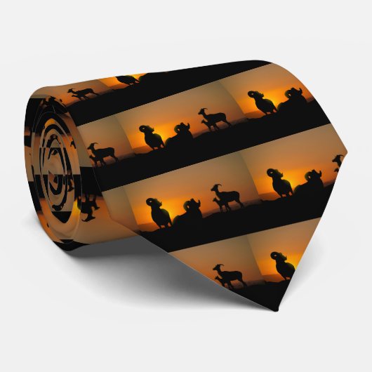 オオツノヒツジ ネクタイ (ロール)