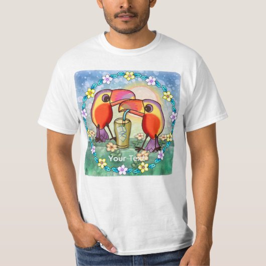 オオハシのお茶 Tシャツ (正面)