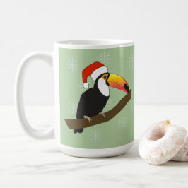 オオハシのクリスマス・スノーフレーク コーヒーマグカップ