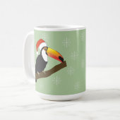 オオハシのクリスマス・スノーフレーク コーヒーマグカップ (正面左)