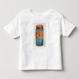 オオハシカッコウVertのためのラベルが付いている瓶に、c.1860薬剤を入れて トドラーTシャツ