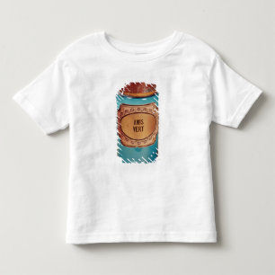 オオハシカッコウVertのためのラベルが付いている瓶に、c.1860薬剤を入れて トドラーTシャツ