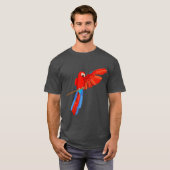 オオハシルリコンゴウインコ Tシャツ (正面フル)