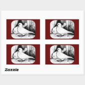 オオハト 長方形シール (シート)