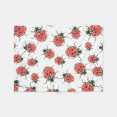 オオバギ フリースブランケット (正面(横))