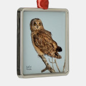 オオフクロウ メタルオーナメント (右)