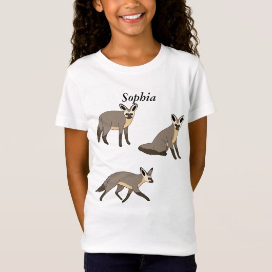 オオミミギツネ Tシャツ (正面)