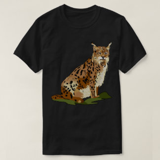 オオヤマネコの野生猫の野生の生命Tシャツ Tシャツ
