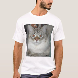 オオヤマネコポイントシベリア人のワイシャツ Tシャツ