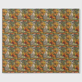 オオヤマネコ秋の収穫感謝祭 ラッピングペーパー (フラット)