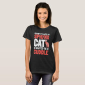 オオヤマネコ飼育者無毛ペット Tシャツ (正面フル)