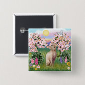 オオヤマネコ1 – 花 缶バッジ (正面&裏面)