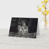 オオヤマネコ カード (黄色い花)