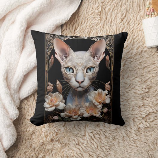 オオヤマネコ クッション (ブランケット)