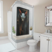 オオヤマネコ シャワーカーテン (インサイチュ)