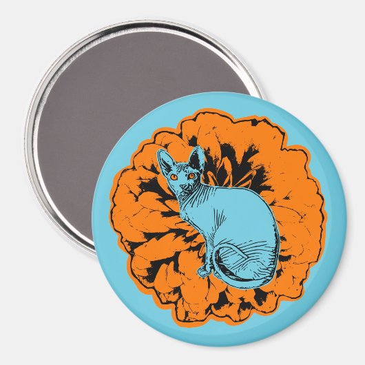 オオヤマネコ マグネット (正面/裏面)