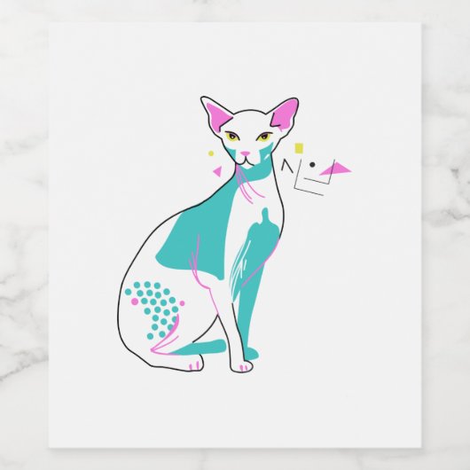 オオヤマネコ ワインラベル (シングルラベル)