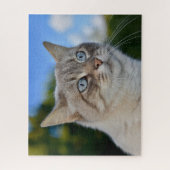 オオヤマネコ（青い目） ジグソーパズル (縦)