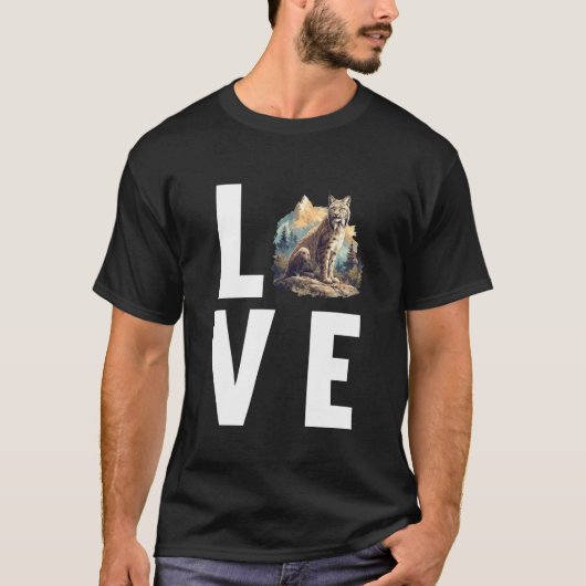 オオヤマネコ Tシャツ (正面)