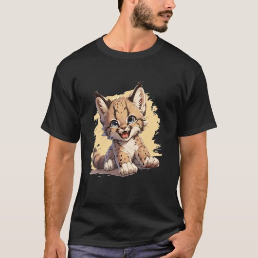 オオヤマネコ Tシャツ (正面)