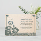 オオユリとトンボ結婚の木 招待状 (スタンド正面)