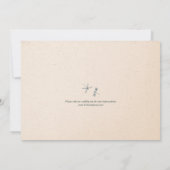 オオユリとトンボ結婚の木 招待状 (裏面)