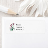 オオユリの植物 ラベル (インサイチュ)