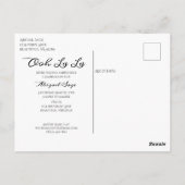 オオララパリスカイラインフォトバースデーパーティー ポストカード (裏面)