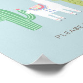 オオララマ赤ちゃんシャワーかわいい好意サイン ポスター (角)