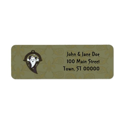 オオ差出人住所ラベル ラベル (正面)