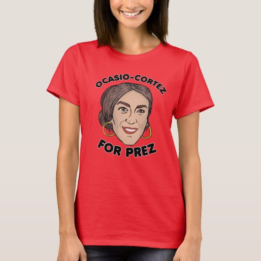 オカシオコルテスを大統領に Tシャツ (正面)
