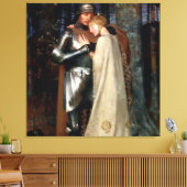 オカシンとニコレット中世絵を描のマリアン キャンバスプリント (インサイチュ (リビング))