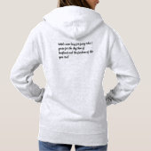 オカスタマイズンバック馬好き女性のカーボーイ パーカ (裏面)