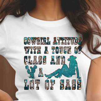 オカスタマイズンバック馬好き女性のカーボーイ Tシャツ