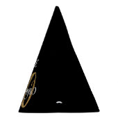 オカスタムーダー金ゴールドグリッター70 & Fabulous on Black パーティーハット (右)