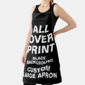 オカスタムーバープリント大エプロンブラック エプロン (インサイチュ)