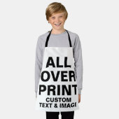 オカスタムーバープリント小エプロン エプロン (着用した状態)