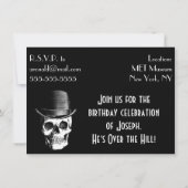 ·オカスタムーバー·ザ·ヒル·バースデー·パーティーの招待 招待状 (裏面)